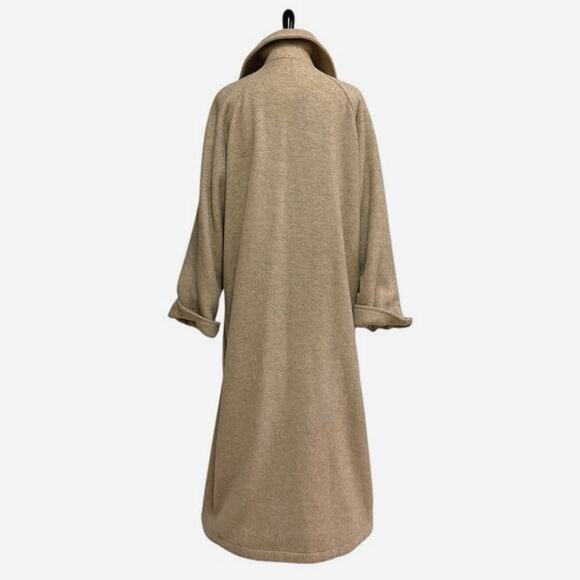 Ivan Grundahl Linea S Oversized Wool Winter Maxi Over Coat Tan EUC Size Medium - Picture 3 of 6